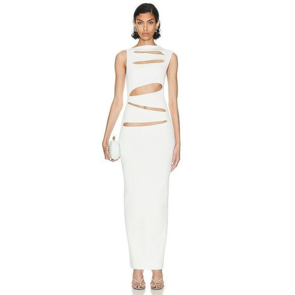 CHRISTOPHER ESBER Slashed Knit Dress